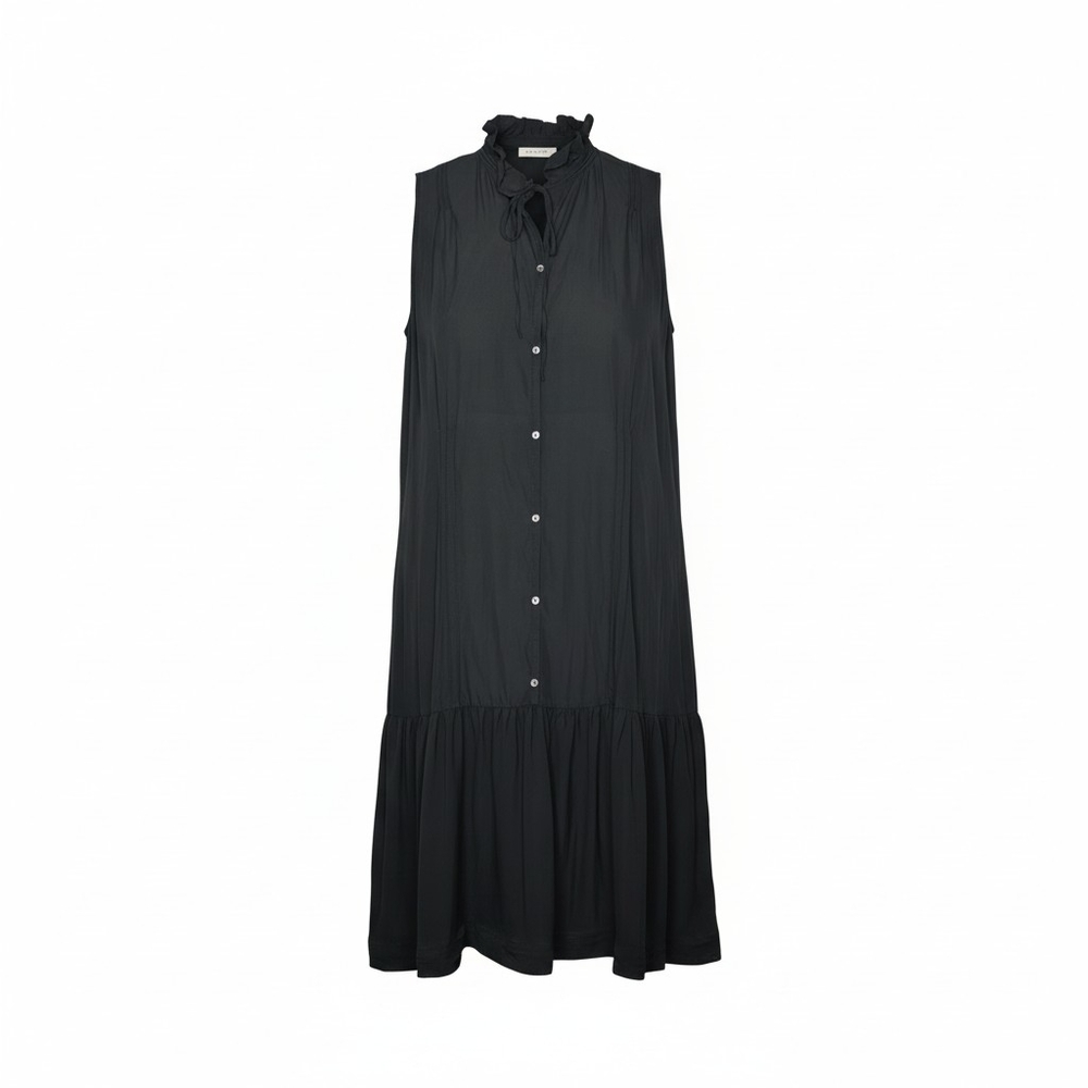 GAP Black Silk Midi Dress